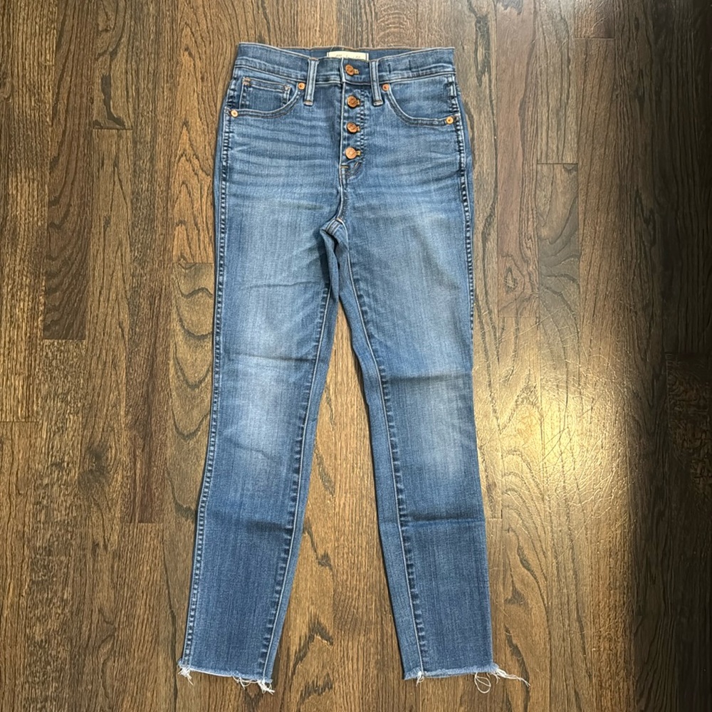 Madewell 10” High Rise Skinny Crop Jeans Size 24